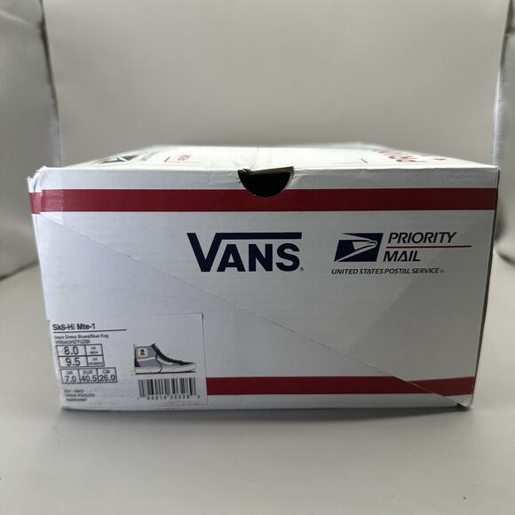 Vans Sk8-Hi MTE-1 Shoes Mens 8 US/Womens 9.5 Blues Blue Fog USPS Insulated - Picture 11 of 12